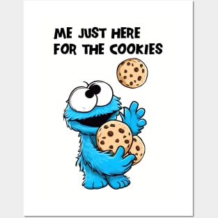 Me Just Here For The Cookies! Light Posters and Art